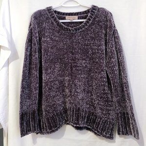 Philosophy Gray Velvet Sweater